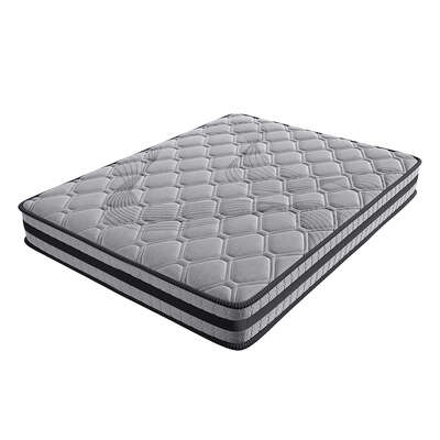 Modern Double Spring Mattress Grey Medium Firm - Scandi Inspired