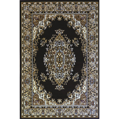 Black traditional quality rug b17135/500 