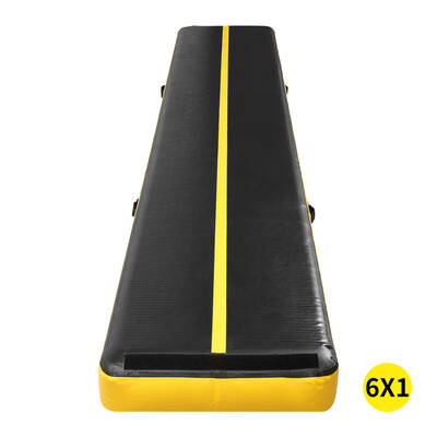 6x1M Air Track Inflatable Mat Airtrack Tumbling Electric Air Pump Gymnastics