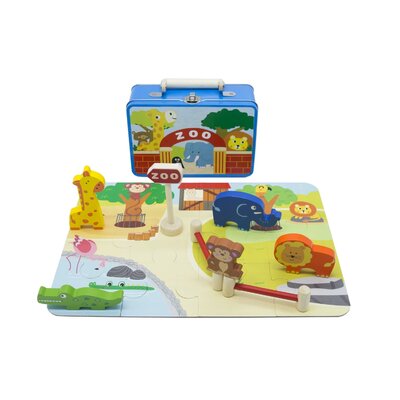 ZOO PLAYSET IN TIN CASE
