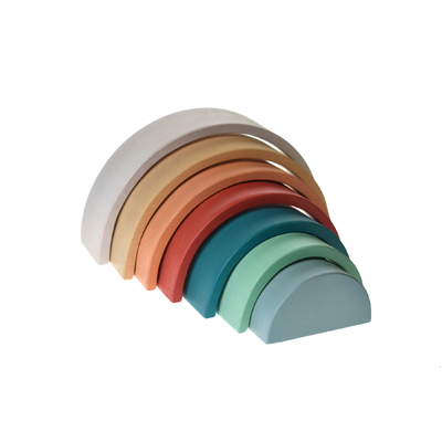 Calm & Breezy Wooden Stacking Rainbow Terracotta