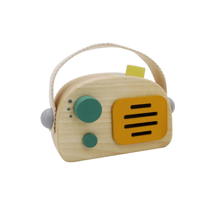 Wooden Radio Music Box Green