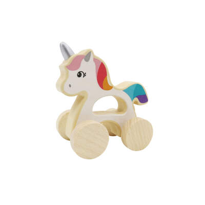 CALM & BREEZY WOODEN UNICORN CAR