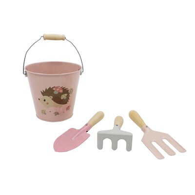 Calm & Breezy Kids Garden Tool 4Pcs Set Pink