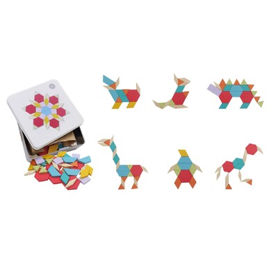 Calm & Breezy Pattern Blocks In Tin Box
