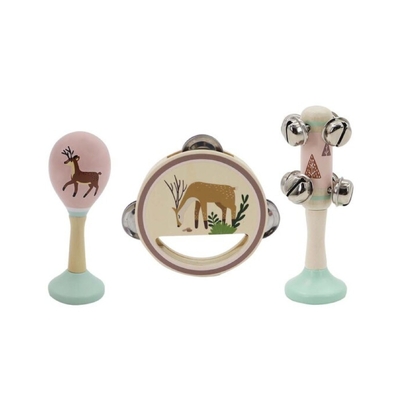 Deer Wooden 3Pcs Musical Set