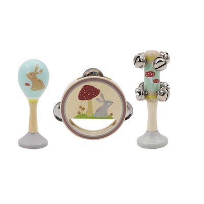 Rabbit Wooden 3Pcs Musical Set