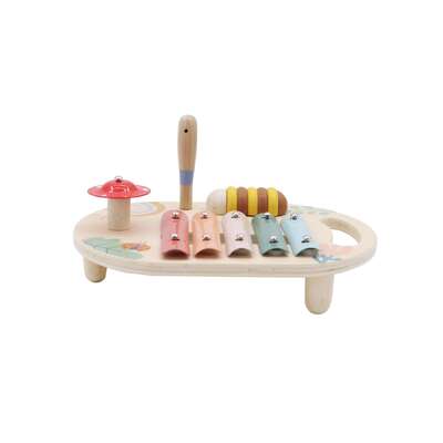 Wooden spring insect music table