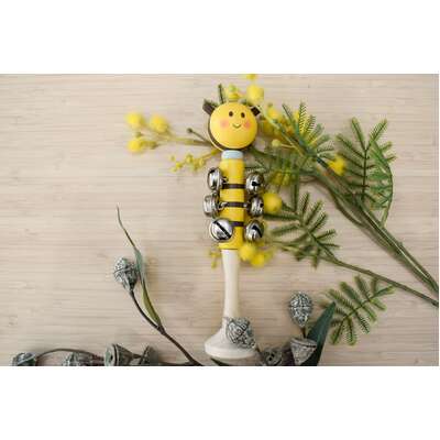 Wooden bee bell stick