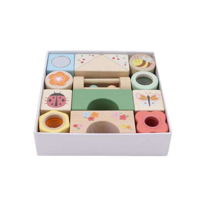 Wooden spring insect activity blocks 14pcs