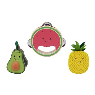 Wooden Musical Fruit Set 10.5x2x10.5cm
