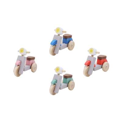 Wooden Scooter Set Handcrafted 12x4.5x9cm