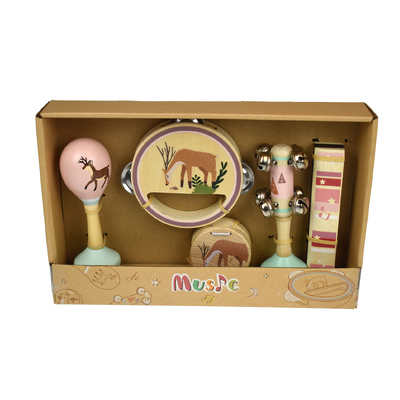 Calm & Breezy Deer Wooden 5Pcs Musical Set