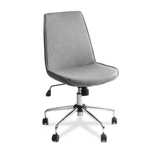 Modern Office Desk Fabric Chair – Grey