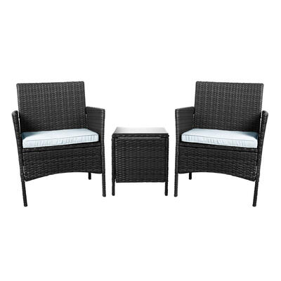 Outdoor Furniture Setting Patio Black