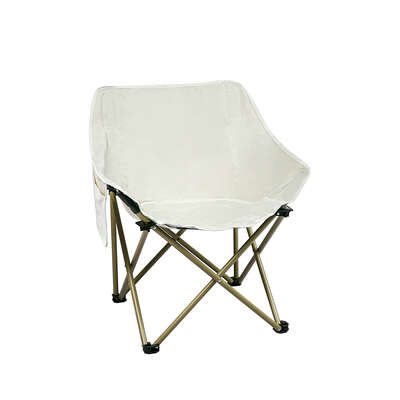 Modern Folding Camping Moon Chair Lightweight Beige - Foldable