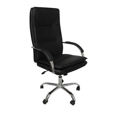 PU Leather Executive Office Chair- Black