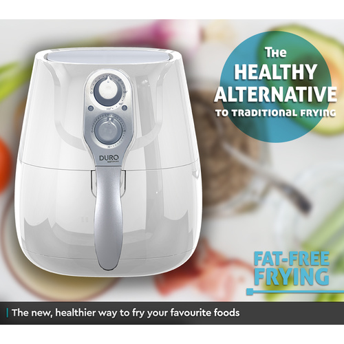 White Manual Control Air Fryer 3.2L 1400w 