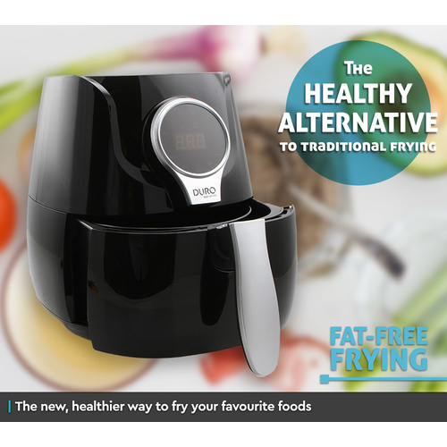 Black Digital Air Fryer 3.2L 1400w 