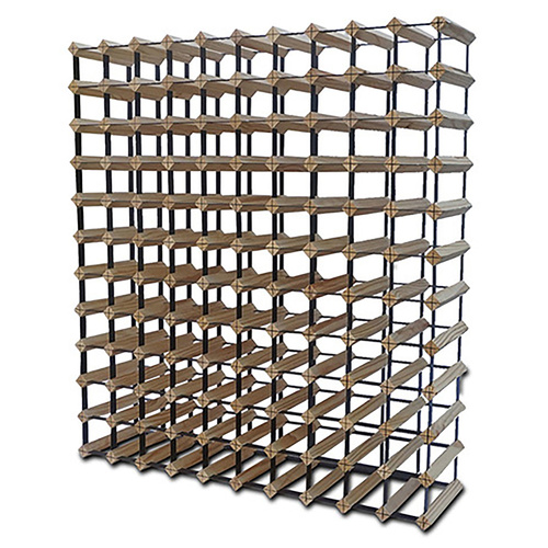 120 Bottle Wooden Wine Rack Natural Wood Colour
