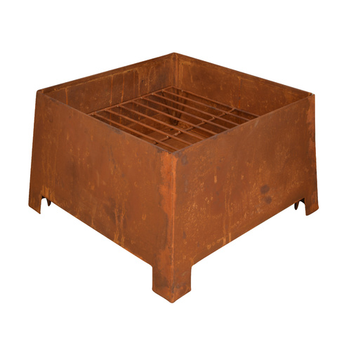 Rustic Square Fire Place 38 x 38 x 24cm