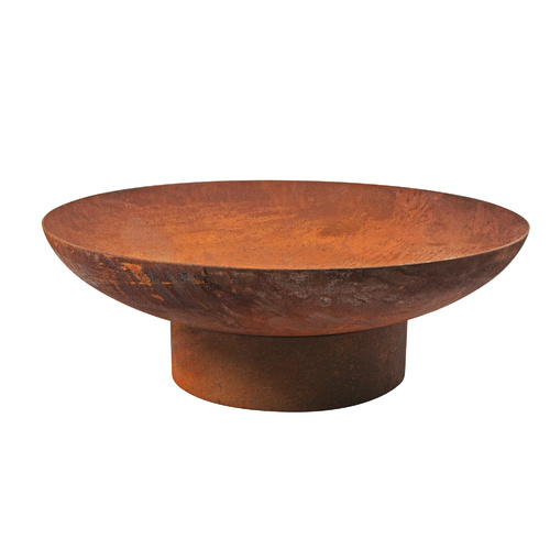 Open Fire Pit Bowl Natural Rust Finish