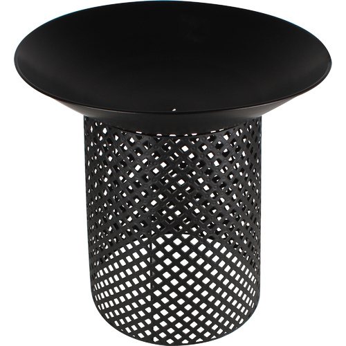 Black Iron Round Fire Pit W/ Stand 56X56X58Cm