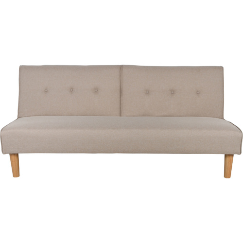 Scandi Linen Look 3 Seater Sofa Bed Beige