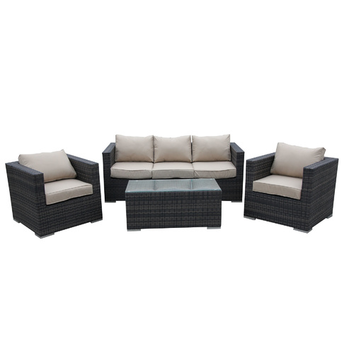 Lembongan Wicker Rattan Outdoor Sofa Lounge 4Pc Set