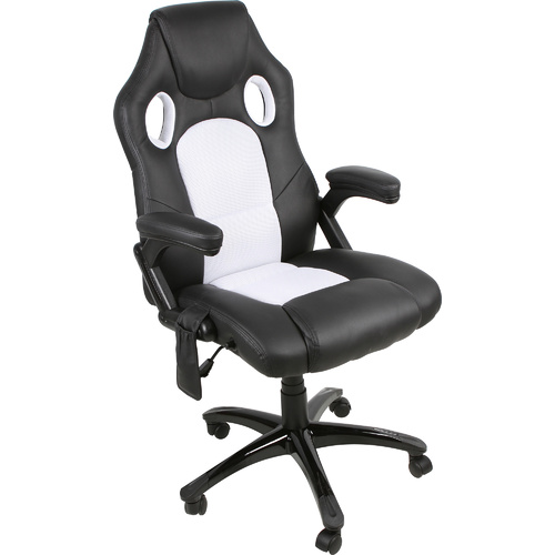 Brand New 8 Point Massage Balck and White Mesh Office Chair with Heating