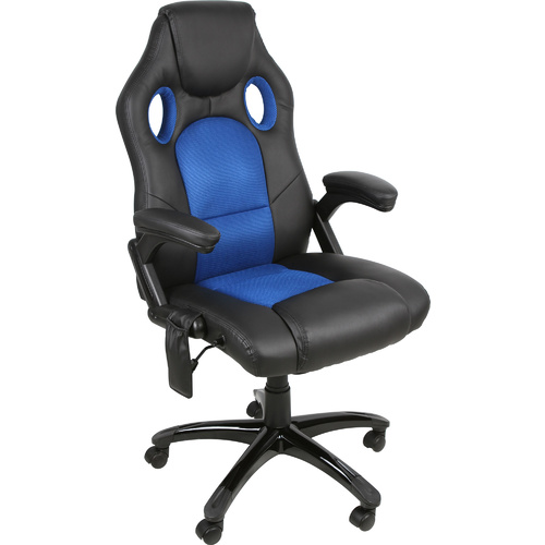Brand New 8 Point Massage Balck and Blue Mesh Office Chair with Heating
