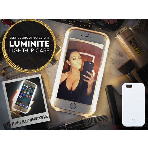 Luminite LED Light Up Selfie Case White iPhone 6/6s