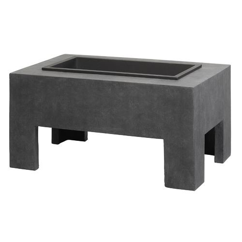Granite Fire Table Rectangular 39 x 78 x 48cm