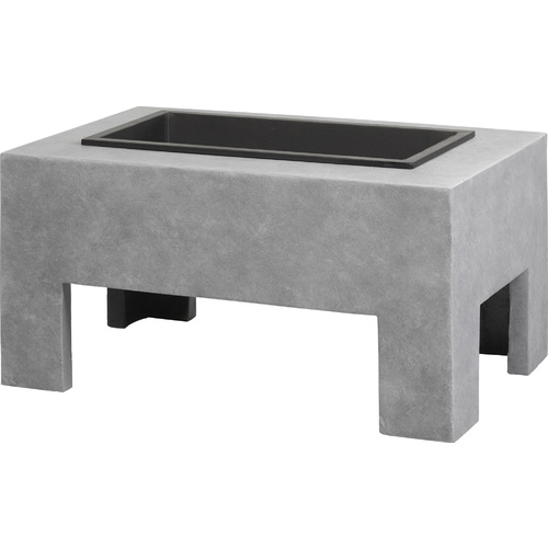 Cement Fibre Lite Fire Bowl Rectangle 78 x 48 x 39cm