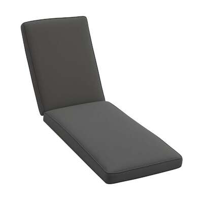 Outdoor Chaise Lounge Cushion Grey 183x54x8cm
