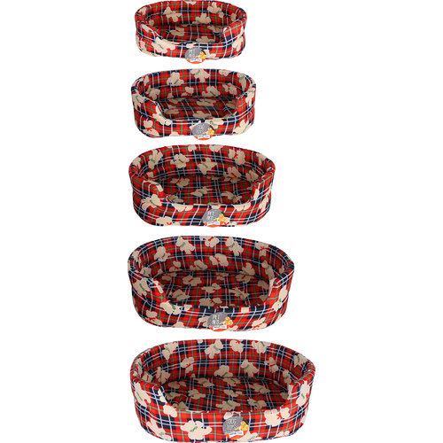 Set of 5 Beds for Pets 4 Assorted Colours