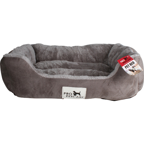 Pet Bed Microfibre With Plush 56X45X16cm