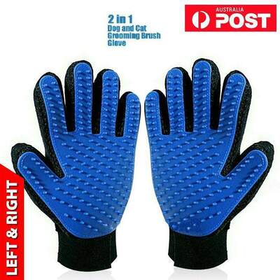 Dog Cat Grooming Cleaning Massage Glove 