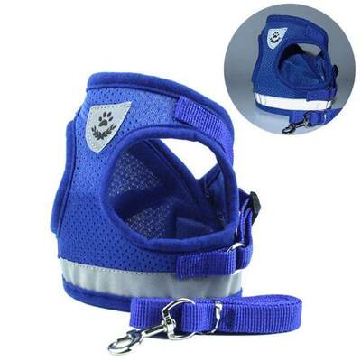 Dog cat Harness Vest XL-Blue