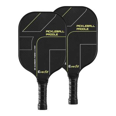 2PCS Pickleball Paddle Set With Balls and Cover Bag Outdoor Training Rackets