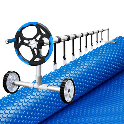 Pool Cover 600 Micron 6.5x3m w/ Roller 5.55m Swimming Pools Solar Blanket