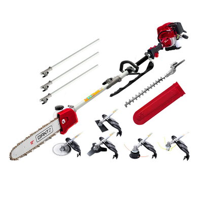 40Cc Pole Chainsaw Hedge Trimmer Brush Cutter Whipper Saw 4-Stroke 7-In-1