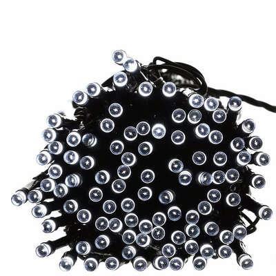 Versatile 30M 300LED String Solar Powered Fairy - Wood Finish
