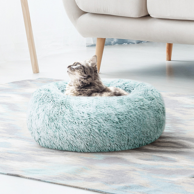 Washable Pet Bed Dog Cat Calming Bed Small 60cm TEAL