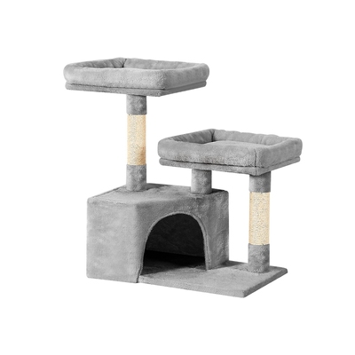 Cat Tree Scratching Post Tower Scratcher 69cm Wood Condo House Bed Trees
