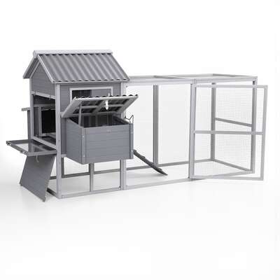  Chicken Coop Rabbit Hutch Extra Large Wooden Run Bunny Cage Poultry House Outdoor