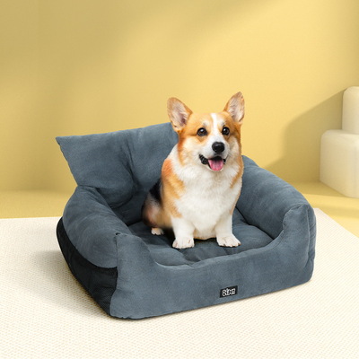 Dog Car Seat Booster Cover Pet Bed Portable Waterproof Belt Non Slip Travel