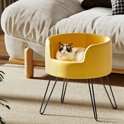 Stylish Sofa-Style Pet Bed Calming Retreat for Dogs and Cats