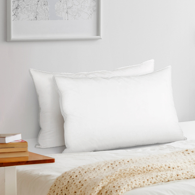 Duck Feather Down Pillow Luxury Twin Pack