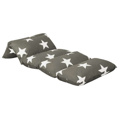 Minimalist Foldable Mattress Kids Pillow Dark Grey Medium - Premium